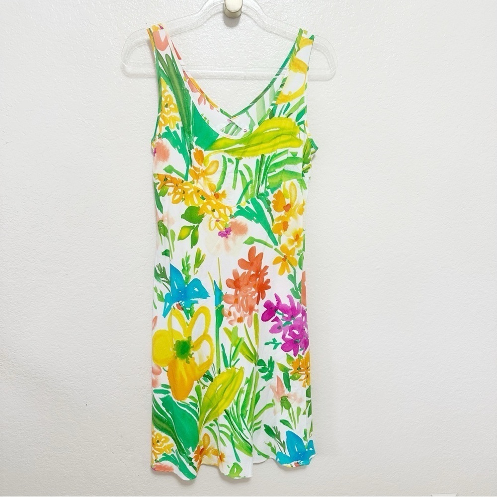 Vintage Hula Moon by Jams World Floral Printed dress size M - Picture 7 of 9